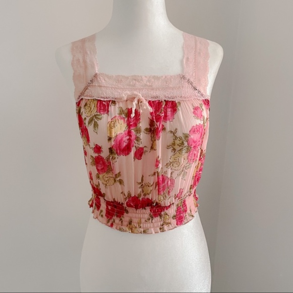 Band of Gypsies Floral Sleeveless Blouse
